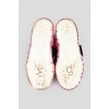 Velcro children's pink sneakers