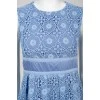 Light blue lace zip dress