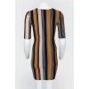 Shiny short striped dress