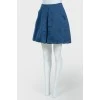 Navy Blue Zip Skirt