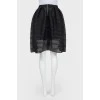 Perforated black sun skirt
