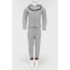 Children's set of gray sweater and trousers
