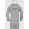 Children's set of gray sweater and trousers