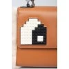 Brown bag with fur and Lego inserts