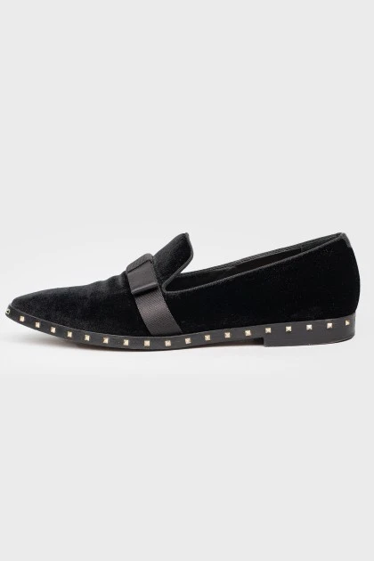Velor loafers