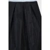 Large pleated graphite skirt