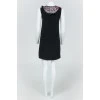 Black sleeveless dress with sequins