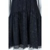 Black lace sleeveless dress