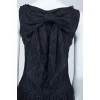 Black lace sleeveless dress
