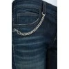 Silver chain jeans with a silver chain