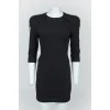 Black dress with lightning with patching shoulders