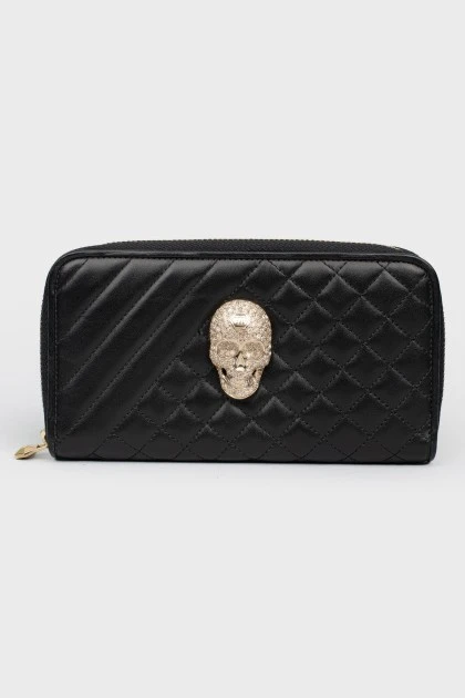 Wallet Wallet with a skull of rhinestones