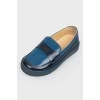 Blue children's loafers