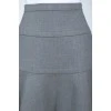 Gray woolen skirt with a shuttle