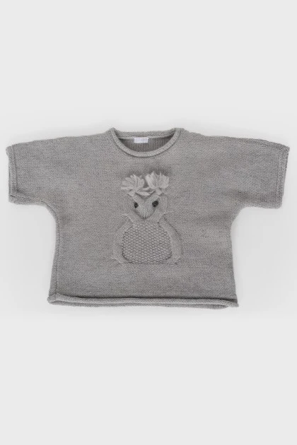 Children's sweater with short sleeves