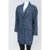 Blue coat with fringe