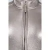 Sheepskin coat in silver color