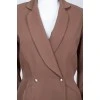 A fitted brown jacket