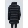 Quilted black down jacket