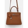 Kelly 25 BAG in the skin of Clement Caramel color