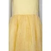 Yellow dress with floral tulle