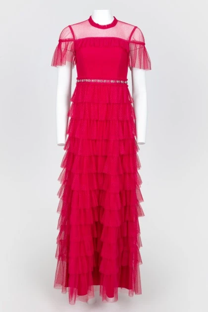 Pink cocktail dress with tag