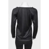 Black silk blouse