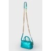 Small turquoise handbag