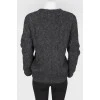 Dark gray alpaca wool sweater
