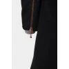 Black wool zipper coat