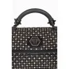 Black bag with spikes and rhinestones