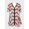 Colored geometric pattern dress