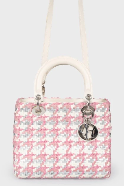 Wicker multi -colored bag Lady Dior
