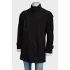 Men's zippered and buttoned jacket