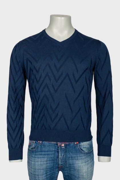 Men's geometric pattern sweater