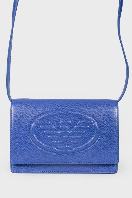 Indigo handbag with strap