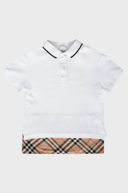 Children's polo patch shirt