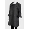 Wool coat in graphite