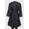 A quilted coat with a sleeve & quot; bell & quot;