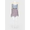 Lace translucent mini dress