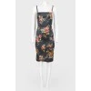 Strappy floral print dress