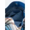 Blue leather Nova Pop bag with gradient