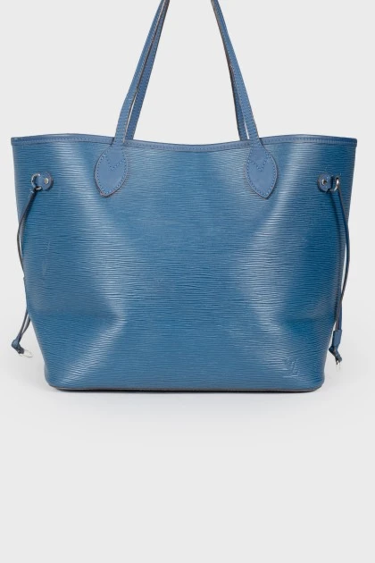 Blue Epi Leather Neverfull MM bag