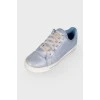 Silver plated sneakers