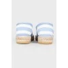 Espadrille striped with a strip