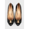 Lacquered black shoes
