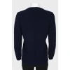 Blue straight cut sweater