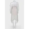 White asymmetric dress with tag