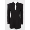 Black woolen dress