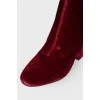 Boilions velor colors of Marsala with tag